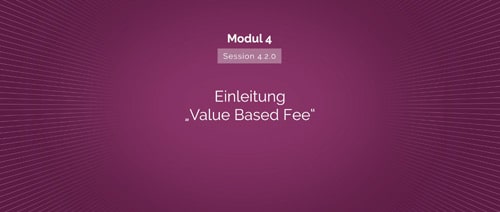 Videosession “Einleitung Value-Based Fees”