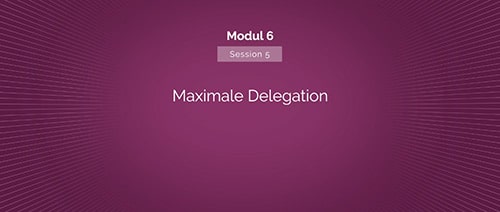 Videosession “Maximale Delegation”